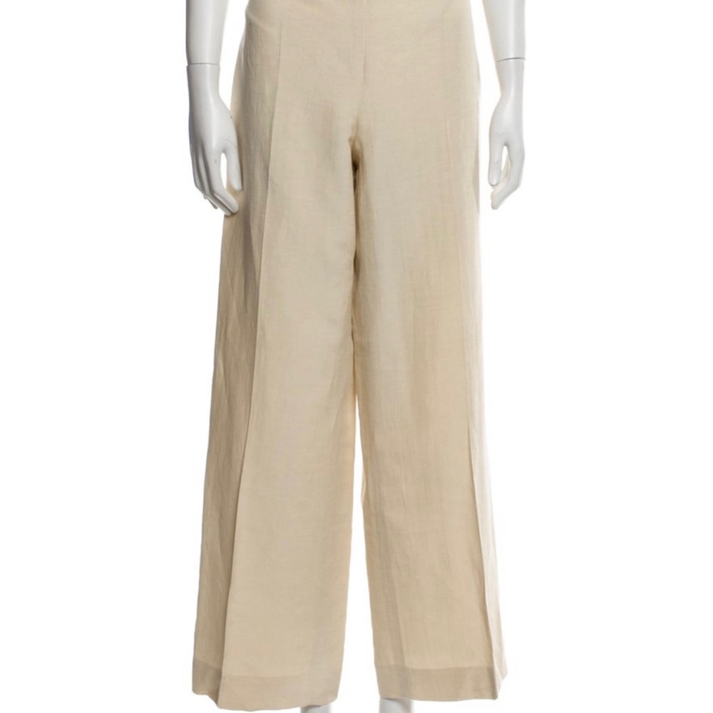 Armani Collezioni linen wide leg pants!! On trend spring pants must have large
